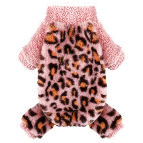 Dosuyi Turtleneck Dog Pajamas for Small Dogs, Fleece Puppy Sweater, Winter Cute Tiny Pet Clothes Pet Jumpsuits Chihuahua Yorkie Puppy Cat Clothes (Small, Pink)