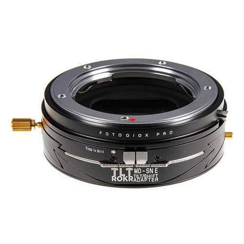Fotodiox Pro TLT ROKR - Tilt/Shift Lens Mount Adapter Compatible with Minolta Rokkor (SR/MD/MC) SLR Lenses to Sony Alpha E-Mount Mirrorless Camera Body