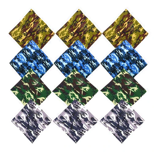 Xy Litol Bandanas 22 X 22 Inch 100% Cotton Novelty Print Paisley Cowboy Bandana Scarf Headband Handkerchiefs 12 Pack