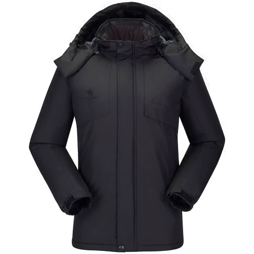 CAMEL CROWN Men's Waterproof Ski Jacket Warm Winter Snow Coat Mountain Windbreaker Hooded Raincoat Snowboarding Jacket