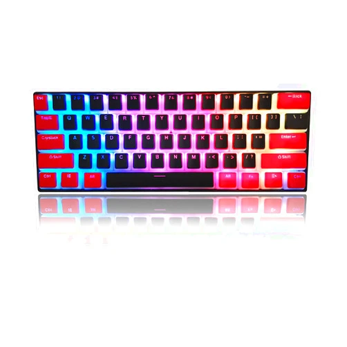 YXK Pudding Keycaps, Custom Keycap Set, Double Shot PBT Keycaps with Translucent Layer, Full 110 Keycap Set for Cherry MX/Kailh/Outemu/Gateron/Optical Switch Mechanical Keyboard (Black-Red)