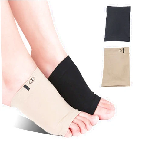 FOX-TECH 2 Pairs Arch Support Socks, Padded Gel Foot Arch Support, Quick Relief For Flat Feet, Plantar Fasciitis, Relieve Foot Pain, Heel Spurs