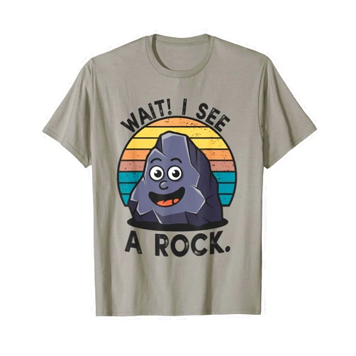 Rock Collecting Rockhounding Wait! I See A Rock Collector Funny Rockhounding Vintage T-Shirt