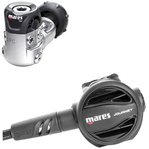 Mares Journey 15X Scuba Regulator - Self-Contained Underwater Breathing Apparatus - Scuba Regulator - Breathe Underwater - First Stage and Second Stage - Scuba Diving