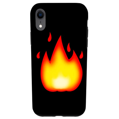 BlazeWear Fiery Flames Apparel Co. iPhone XR Smokin' Flames Fire - Hot, Awesome, Hot and Exciting Fiery Case
