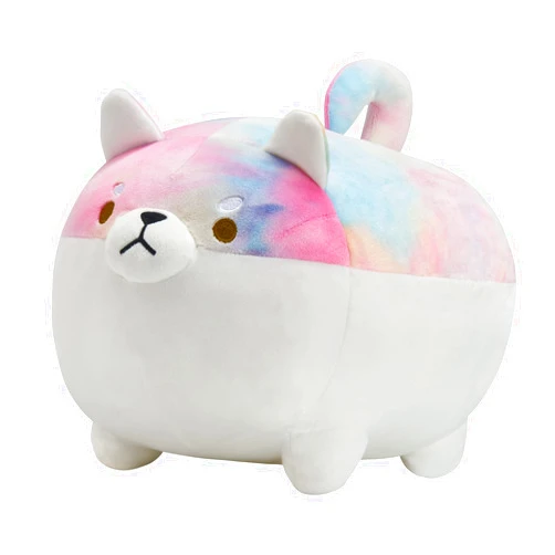 VHYHCY Stuffed Animal Shiba Inu Plush Pillow, Cute Corgi Dog Plush Soft Anime Pet Plushies, Kawaii Plush Toy Gifts for Kids Boys and Girls (Multicolor, 11.8