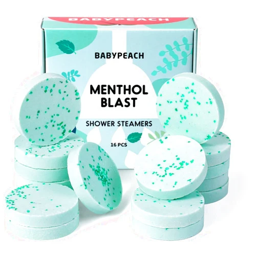 BABYPEACH Shower Steamers Aromatherapy 16 Pack, Shower Bath Bombs, Eucalyptus Menthol Essential Oil, Stress Relief and Relaxation Gift for Women and Men, Mothers Day Gifts for Mom