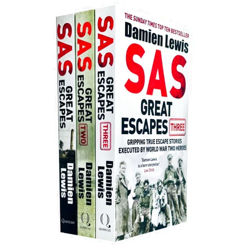 By Damien Lewis (Author) Damien Lewis SAS Great Escapes Series Collection 3 Books Set (SAS Great Escapes, SAS Great Escapes Two & SAS Great Escapes Three)