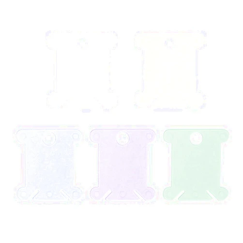 Lasenersm 100 Pieces Winding Plate Boards Cross Stitch Winding Plate Board Sewing Thread Organizer Plastic Winding Thread Bobbin Sewing Thread Stand Manual Holder Tools for DIY Projects and Quilting, Multicolor