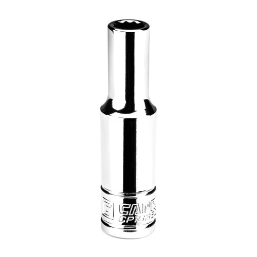 Capri Tools 8 mm Deep Socket, 3/8 in. Drive, 12-point, Metric