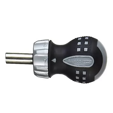 BAHCO 808050S Magnetic Ratcheting Screwdriver Stubby Stubby Handle
