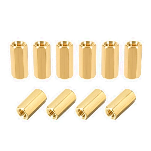 uxcell M5x15mm Female-Female Hex Brass PCB Motherboard Spacer Standoff for FPV Drone Quadcopter, Computer & Circuit Board 10pcs
