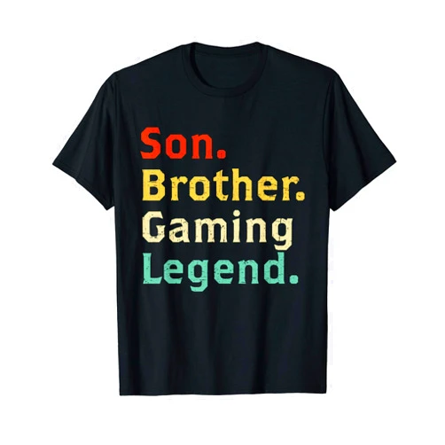 Funny Gaming Gifts By HeroTee Son Brother Gaming Legend Gamer Gifts For Teen Boys Gaming T-Shirt
