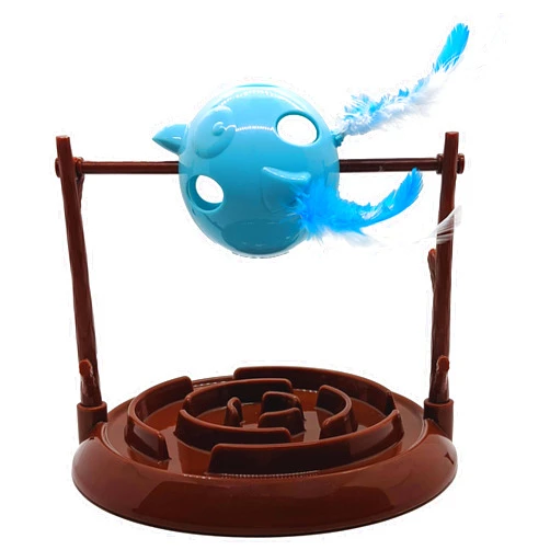 Doc & Phoebe's Cat Co. Ethical Pet Products 68033054: Twirly Bird Cat Treat Dispenser