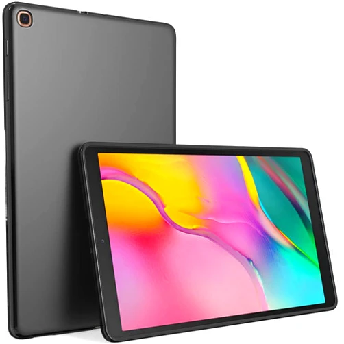 Puxicu Case for Galaxy Tab A 10.1 2019 Case, Slim Design Matte TPU Rubber Soft Skin Silicone Protective Cover for Samsung Galaxy Tab A 10.1 2019 (SM-T510/T515) Tablet - Black