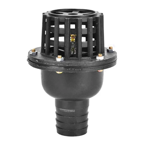 Kuuleyn Water Pump Foot Valve, Flat Valve, Multifunction Black PVC Low Pressure Check Valve for Fluid Machine (2in)