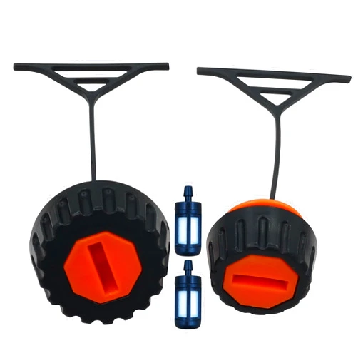 AiBiCi Fuel Gas Cap+Oil Cap for STIHL 020 020T 021 023 024 025 026 028 034 034S 036 038 048 Chainsaw with 2 Fuel Filter, 2 Pak