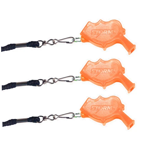 Product Movement Storm World's Loudest Outdoor Safety Whistle | Emergency, Marine, Police, Underwater, Survival | Includes Lanyard