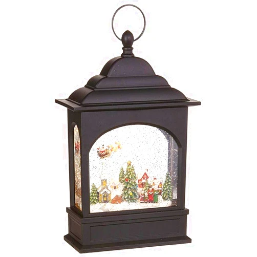Raz Imports Holiday 11in Flying Santa Lighted Water Lantern - Premium Christmas Holiday Home Decor