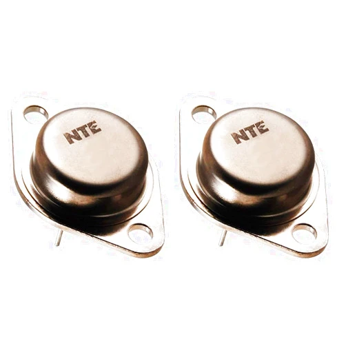 NTE Electronics MJ15003 Silicon NPN Transistor, High Power Audio Complementary to MJ15004, 140V, 20 Amp (Pack of 2)