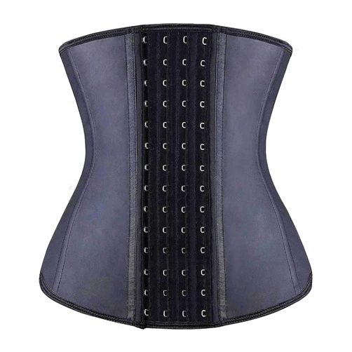 YIANNA Waist Trainer for Women Latex Underbust Waist Corsets Cincher Hourglass Body Shaper 4 Hooks
