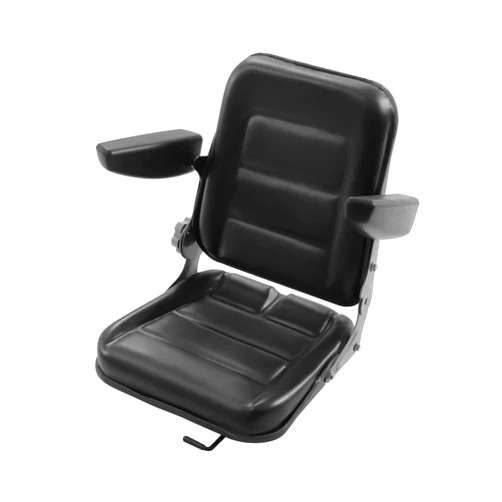 JINHZIXIU Universal Lawn Mower Seat Replacement Forklift Seat Garden Tractor Seat Tractor Suspension Seat with Adjustable Backrest (B)