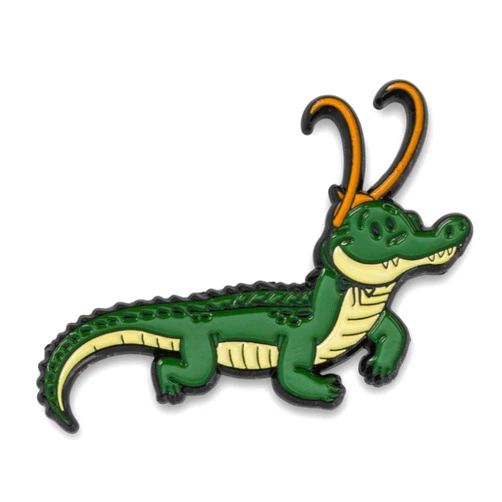 Marvel SalesOne LLC Marvel Studios Loki Alligator with Crown Collectible Enamel Pin