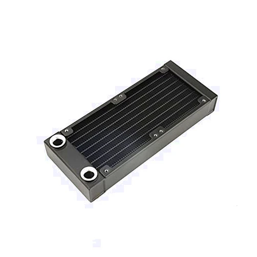 ANWCOOLER Syscooling Radiator for Water Cooling 160mm Aluminum Radiator can Install 2pcs 80mm Fans G1/4 Thread