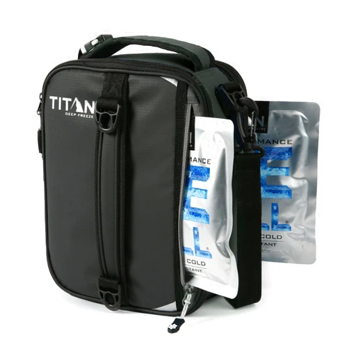 Titan by Arctic Zone Titan High Performance Fridge Cold Expandable Insulated Lunch Box - Black/Silver