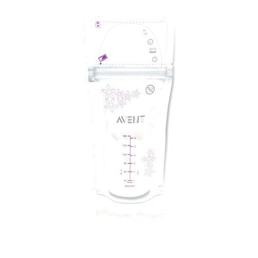 AVENT Philips AVENT Breast Milk Storage Bags, Clear, 6 Ounce, 50 Pack, SCF603/50