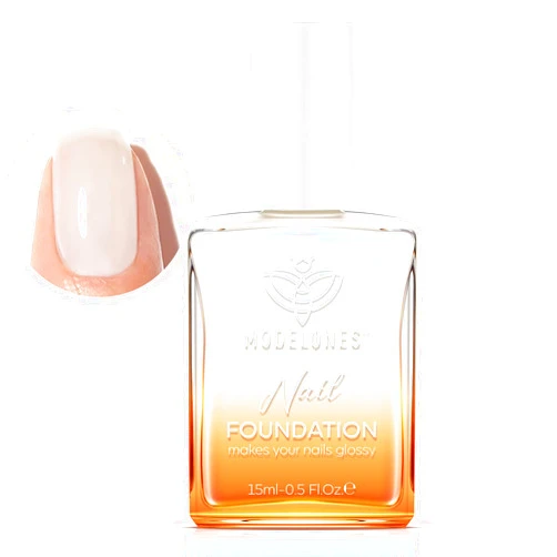 modelones Nail Strengthener, Milky White Nail Natural Concealer Foundation Polish Air Dry Nail Growth Polish for Damaged Nails Imperfection Masking Gifts for Women 15ml