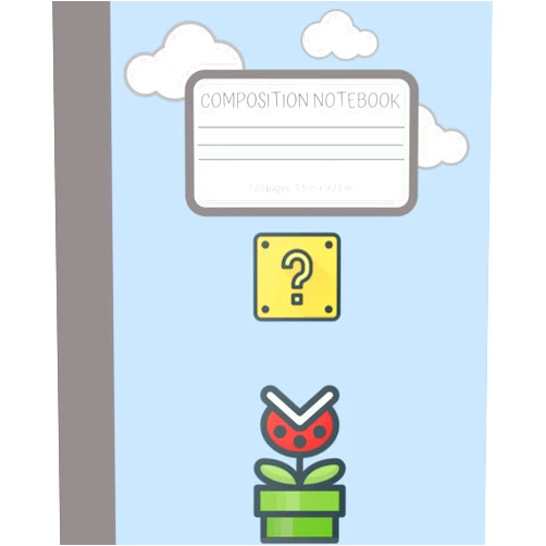 Loule Publishing Composition Book: Video Game Notebook 120 pages 7.5 x 9.25 in / 19.05 x 23.5 cm