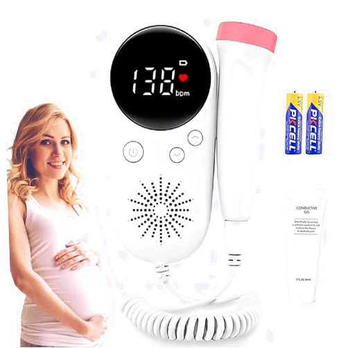 Naboet Baby Monitor Heartbeat Pregnancy Accessories Pocket Portable Doppler Fetal Heart Rate Monitor Easy to Use-Nj1