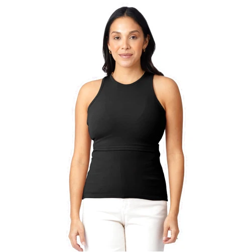 Kindred Bravely Ribbed Racerback Nursing Tank Top | Women's Sleeveless Breastfeeding Shirt