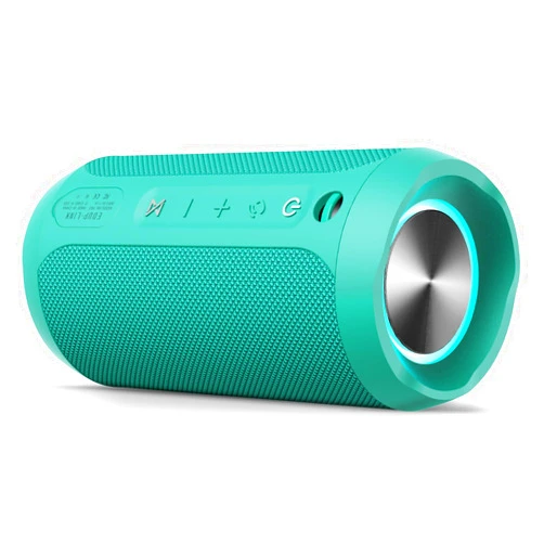 EDUPLINK Bluetooth Speaker, Portable Wireless Speakers, Waterproof IPX7 Speaker, TWS Pairing Stereo, Long Playtime for Home, Travel, Teal