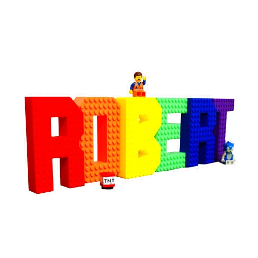 Handmade Personalized Brick Style Letters - Fully Customizable