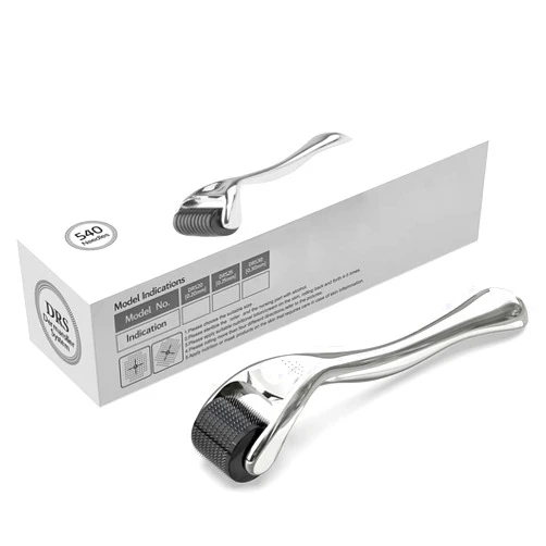 Diougens Lee Derma Roller for Beard - Diougens Lee 540 Titanium Microneedling Roller for Face Body - with Storage Case