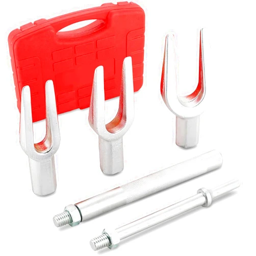 DASBET 5-Piece Ball Joint Separator Tool, Pickle Fork Tool Set, Heavy Duty Tie Rod Removal Tool for Cars and Light Trucks, Ball Joint Remover for Pitman Arm Removal