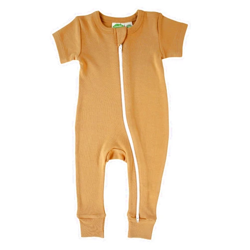 PARADE Organic Essentials '2-Way' Zip Romper - Short Sleeve