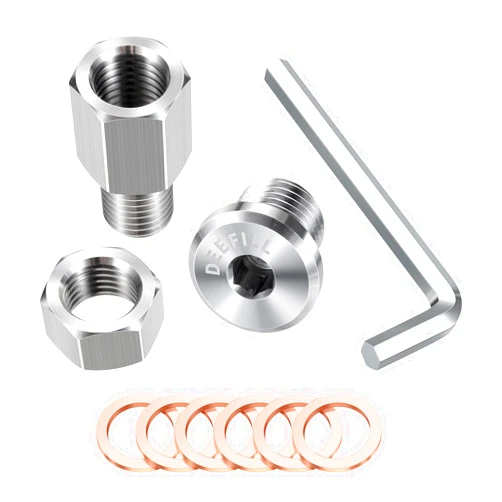 DEEFILL Universal Transmission Drain Plug w/Magnetic Piggyback Drain Plug Stainless Steel M14*1.5