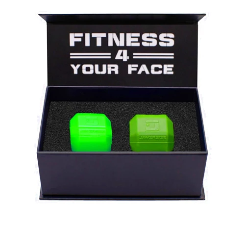 Jawzrsize Pop N Go and Custom Fit Jaw Enhancer Bundles- Jaw, Face, and Neck Exerciser and Toner