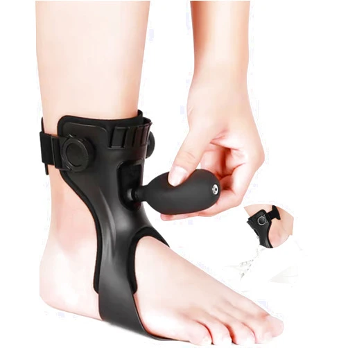 DouHeal AFO Drop Foot Brace for Walking - Upgraded Inflatable Version, More Comfortable & Efficient, Adjustable Foot Drop Orthotic Brace, Achilles Tendonitis, Plantar Fasciitis, Stroke, TBI, ALS, MS, Bone Fracture, AFO, ASO(Right, X-Large)