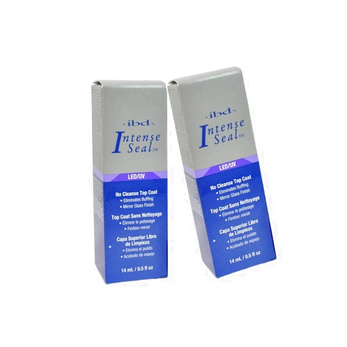 Ibd LED/UV No Cleanse Top Coat Eliminates Buffing Mirror Glass Finish.- Size 0.5 Fl.oz / 14ml