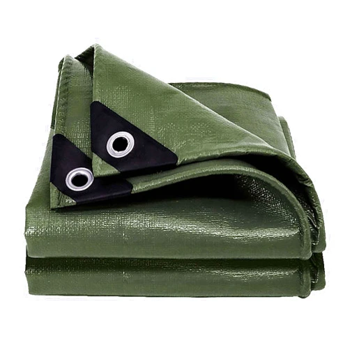 Ffsaacol Waterproof Tarp, 16 Mil Heavy Duty Tarps with Reinforced Edges and Grommets, Poly Tarps for Outdoor Use, Camping, Patio, Tent, BoatB, 1x6m/3.3x19.7ft