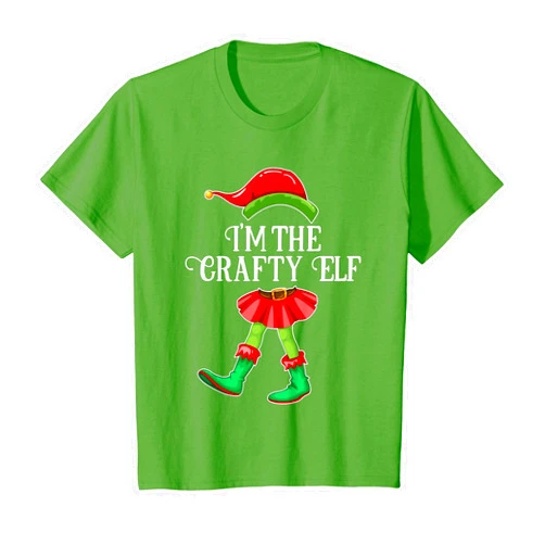 I'm the Elf Christmas Matching Family Group Gifts I'm the Crafty Elf Christmas Matching Family Group Gift T-Shirt