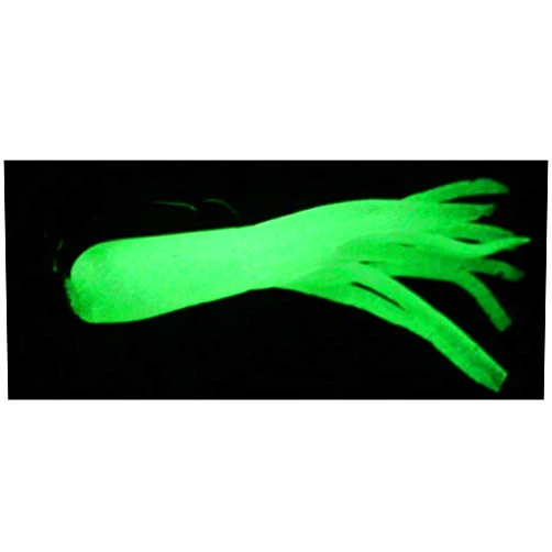 JOELLE STORE 1.5inch Glow Pearl Crappie Fishing Tubes Jig Skirts Bluegill Perch,40 pack JOELLE STORE