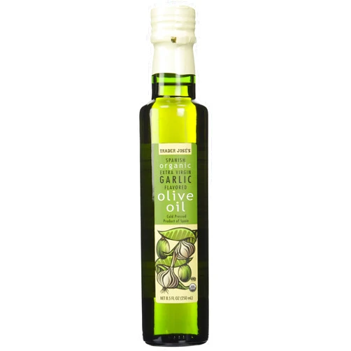 Trader Joe's Jose's 100% Organic Spanish Extra Virgin Garlic Flavored Cold Pressed Olive Oil (8.5 oz.)