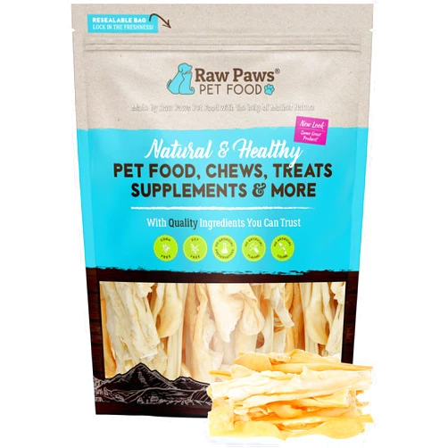 Raw Paws Lamb Rawhide Treats for Dogs, 1-lb - Packed in USA - Natural Lamb Dog Treats sourced from Free-Range, Grass-Fed Sheep - Lamb Hide Sticks for Dogs - Large Dog Lamb Treats & Puppy Chew Sticks