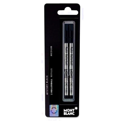 MONTBLANC MNB15158 - Rollerball Pen Refill, Medium Point, 2/PK, Black Ink