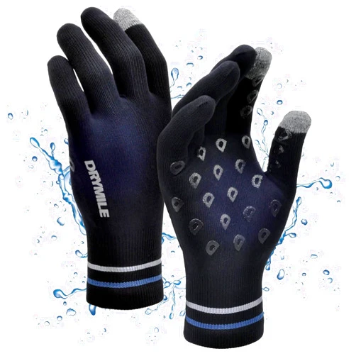 DRYMILE Waterproof Gloves - Warm Touchscreen Winter Snow Wool Blend Hand Gloves for Men & Women - Work, Hiking, Skiing, Running, Biking, Riding Glove, Ideal for Cold Weather